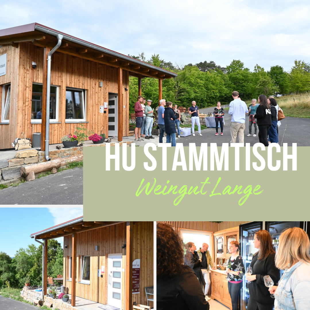 Genuss trifft Gemeinschaft – Rückblick auf den HU-Stammtisch beim Weingut Lange